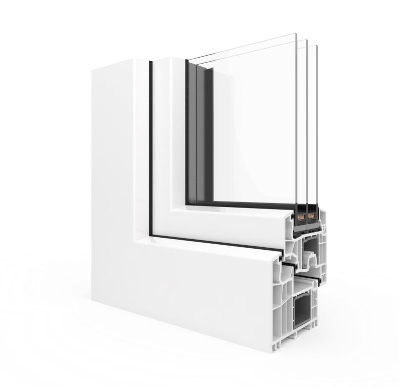 PVC in lesena okna - profil
